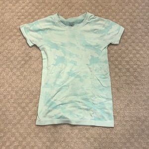 Athleta Size Small Green Tie Dye Athletic Top